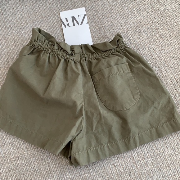 NWT Zara green stretch shorts size 9-12m - Picture 4 of 4